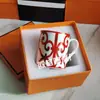 Taza de Porcelana Fina de Hueso de Palacio Vintage de Lujo Ligero Estilo Europeo Transfronterizo Taza para Leche para Desayuno Taza para Avena Taza de Oficina para Café