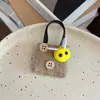 Accesorios para Muñeca Bolso Pequeño Cruzado Compatible con Labubu Gazi Star People Bolso Tejido de Paja Estilo Ins Bolso Tejido de Mar