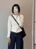 Jaqueta moletom feminina, novo modelo outono e inverno, corte justo, forro de fleece dupla face, agasalho quente e espesso