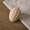 Material de Pintura DIY Embryón de Madera para Comestibles Adornos de Animales Lindos Decoración de Escritorio para el Hogar Embryón Blanco Embryón Rugoso Original