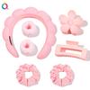 Qiyue - Accesorios para el cabello de alta calidad, estilo europeo y americano, para mujer, con esponja de baño y nubes, para desmaquillar y peinar el cabello
