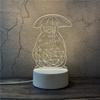 Fabricante Luz Nocturna 3D Creativa Lámpara de Mesa Pequeña Regalo de Navidad Regalo para Evento Base de Placa Acrílica Venta al por Mayor