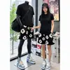 Shorts Esportivos Tendência com Estampa de Espuma de Álamo para Homens, Shorts de Ginástica e Basquete Estilo Americano de Verão, Shorts Respiráveis de Cinco Pontos