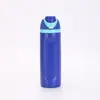 Nova garrafa de água térmica colorida de aço inoxidável 304, portátil com alça e tampa flip-top, adequada para uso ao ar livre e esportes, e pode ser personalizada
