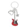 Chaveiro Estrela Guitarra Elétrica Baixo Y2K Sexy Pingente de Bolsa Nicho Retro Americano Doce Cool Estilo Milênio