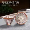 Taza Jianzhan de cerámica con cambio de horno, taza de té con esmalte Tianmu, taza de té Kungfu, taza individual, taza para el anfitrión, cuenco de té, taza con sombrero de bambú, taza de forma especial