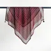 Pañuelo pequeño cuadrado de algodón y lino color marrón estilo Maillard para mujer, estilo nuevo, elegante y versátil, pañuelo decorativo para la cabeza, diadema, pañuelo de cuello, accesorio para la cintura