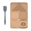 Mantel Individual de Silicona para Lamer Mascotas Tapete para Comida Lenta Bandeja para Mascotas con Ventosa Antideslizante Tapete de Alimentación para Gatos y Perros Tapete Antidesbordamiento Antiahogo