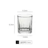 Vaso de chupito de vidrio de 50 ml, Taza de un trago, Copa imperial de tres patas, Copa de vino blanco con diseño, Vaso grabado engrosado de 0,05 kg
