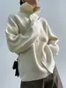 Suéter Decorativo com Botões de Marca Tendência Estilo Coreano Design de Nicho para Homens e Mulheres Suéter Jaqueta Solto Outono e Inverno para Casais