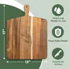 Juego de Tres Piezas de Tablas de Cortar de Madera de Acacia, Tablas de Cortar de Madera Maciza Tipo Libro, Tablas de Cortar de Clasificación para Cocina, Tablas de Cortar Doble Cara para Bandeja de Filete