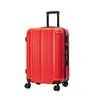 Maleta de viaje con ruedas de ABS de gran capacidad con cerradura de combinación 20/24 pulgadas, maleta de viaje con cremallera de alto valor de color, ruedas universales