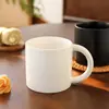 Taza Personalizada con Textura Mate y Brillo en Forma de C para Regalo, Taza de Café para Oficina en Casa, Taza de Agua de Cerámica Creativa, Transfronterizo