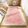 Tapete para Quarto, ao Lado da Cama, Dopamina, Cor Sólida, Xadrez, Faux Cashmere, Amigo da Pele, Confortável, Espessado, Resistente ao Calor, Resistente a Manchas, Tapete para Janela de Canto