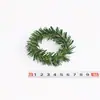 Decoración navideña PVC portavelas corona anillo para servilletas tira de hierba verde piña plástico anillo para servilletas hebilla para servilletas mayoreo