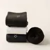 Meias de lã masculinas, espessadas e forradas com fleece para aquecimento no inverno, meias felpudas resistentes ao frio, meias masculinas de cachemir até a panturrilha, meias grossas