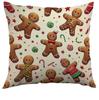 Funda de Almohada Navideña de Nuevo Producto Transfronterizo 2025 Funda de Almohada de Árbol de Navidad Alce Funda de Cojín Impresa de Poliéster