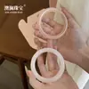 Pulsera de Jade Afgano Rosa Natural, Brazalete Redondo Rosa Toronja, Pulsera de Hielo de Jade, Venta al por mayor de fábrica