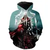 Comercio electrónico transfronterizo Europa y Estados Unidos nuevo Assassin's Creed impresión 3D moda chalecos holgados con capucha para parejas fabricantes suministro directo