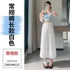 Roupas Femininas 2026 Verão Novo Estilo Algodão Linho Seda Gelada Calça Cropped Seda Gelada Proteção Solar Renda Fina Calça Casual para Mulheres