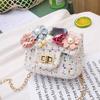 Nueva Bolsa Infantil de Tela para Hombro Cruzada de Dibujos Animados Linda Bolsa Infantil Flor Linda Bolsa para Mujer Monedero