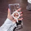 Estilo Girly Suave Lazo Floral Pequeño Estuche Magnético Transparente para Teléfono Samsung Galaxy S23+ Funda Protectora