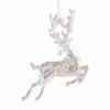 Adornos para árbol de Navidad con copos de nieve acrílicos, colgante tridimensional con copos de nieve, color mágico, colgante navideño de cristal, atuendo navideño.