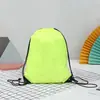Bolsa de Cordão de Poliéster em Estoque Bolsa de Armazenamento com Cordão de Tecido Oxford Bolsa para Evento de Maratona Bolsa Promocional para Treinamento de Basquete
