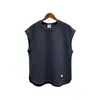 Chaleco Deportivo de Color Sólido Estilo Retro Americano Transfronterizo para Hombre, Corte Holgado, Talla Grande, Ropa Exterior de Marca de Moda de Verano sin Mangas