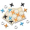 Weiweihu jogo da velha de madeira XO treinamento de raciocínio lógico para crianças interação pai-filho tabuleiro duplo jogo de xadrez e cartas brinquedos