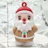 Llavero Colgante Navideño Muñeco Estéreo de Papá Noel Colgante Exquisito para Bolso Llavero de Coche Pequeño Regalo