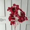 Flores de Crisantemo Artificiales para Bodas, Flores Decorativas para Salones de Bodas, Arreglos para Pasillos, Arreglos Florales, Decoración de Hoteles y Hogares Flores de Seda