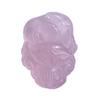 [zorro bebé] colgante de zorro de cristal rosa natural collar de zorro de cristal rosa hibisco colgante rosa de cristal rosa