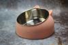 Tazón Específico para Gatos, Tazón para Gatos que Protege el Cuello, Tazón para Mascotas, Tazón Anti-Vuelco para Comida de Gatos y Perros, Tazón para Mascotas de Acero Inoxidable con Base Alta, Tazón para Comida de Gatos