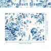 Wx047 Azul Tinta y Blanco Papel Sydney 17g Regalo Dulce Papel de Envoltura a Prueba de Humedad Estilo Chino Papel Decorativo de Flor Grande