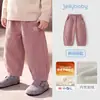 Pantalones Gruesos de Otoño Estilo Nuevo de Invierno Cálidos Jellybaby para Bebés y Niños con Forro de Felpa