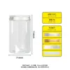 Latas de Plástico para Mascotas, Botellas de Embalaje de Plástico de Grado Alimenticio, Latas de 250 ml para Té de Flores, Botellas Dispensadoras de Crema, Botellas de Boca Ancha de PET al por Mayor