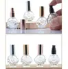 Frasco de Perfume de Rosa de 10ML Bico Metalizado Borrifador para Envasar Perfume Frasco de Amostra Vazio Frasco de Vidro Cosmético