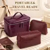 Set de tres piezas de bolsa de maquillaje con patrón de cocodrilo transfronterizo, impermeable, lujo ligero, gran capacidad, alta gama, bolsa de tocador de viaje conveniente
