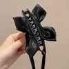 2026 Nuevo Accesorio para el Cabello de Pinza Banana con Lazo, Pinza Mágica de Estilo Universitario para Cola de Caballo Alta para Mujeres, Pinza de Garra Exquisita y Sofisticada