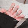 Nuevas Puntas de Uñas Cat-Eye de Alta Gama Portátiles 2026, Puramente Hechas a Mano con Pedrería, Parches de Uñas Artísticas de Alta Resistencia, Puntas de Uñas Terminadas