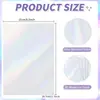 Papel Adhesivo Holográfico para Comercio Exterior de Amazon Papel Adhesivo Imprimible Impermeable Vinilo Adhesivo Arcoíris Adhesivo para Cabeza de Radio de Radio