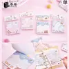 Libro de Notas Adhesivas de Papel Escribible Fresco y de Alto Valor - Serie Gato Estrella Dulce 100 Hojas Papel Adhesivo para Notas Papel para Mensajes