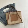 Bolsa de Axila Vazada de Grande Capacidade para Mulheres, Bolsa de Ombro para Viagem de Verão na Praia, Bolsa Trançada para o Dia a Dia, Bolsa Versátil