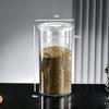 Caja Sellada Transparente de Plástico Cubo de Arroz de Cocina Caja de Almacenamiento de Arroz Tarro Sellado de Almacenamiento Engrosado Snacks Fruta Seca Cáscara de Mandarina Tarro de Almacenamiento