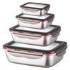 Fiambrera japonesa de acero inoxidable 304 de calidad alimentaria con tapa, recipiente sellado, para el hogar, para sopa bento.