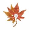 Estilo coreano nova moda gota broche de óleo elegante feminino Maple Leaf elegante Corsage Anti-running Pin Acessórios