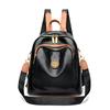 Mochila de Couro PU Macio 2025 Bolsa Feminina Transfronteiriça Nova Moda Bolsa de Ombro Simples Casual Viagem Grande Capacidade Pequena Costas