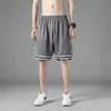 Pantalones Cortos Deportivos de Malla de Seda Helada de Verano para Hombre, Sueltos, Delgados, Transpirables, de Secado Rápido, de Cinco Puntos, Pantalones Cortos de Playa 1/2 Pieza
