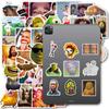 50 Adesivos Engraçados, Pacote de Emoticons Encantadores Populares Transfronteiriços, Pacote de Emoticons de Personagens, Adesivos Divertidos de Paródia